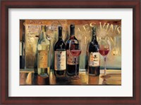 Framed Les Vins Maison