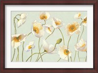 Framed White and Bright Poppies