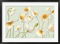 Framed White and Bright Poppies