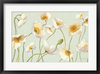 Framed White and Bright Poppies