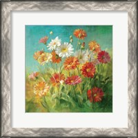 Framed Painted Daisies