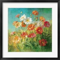 Framed Painted Daisies