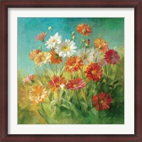 Framed Painted Daisies