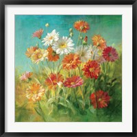 Framed Painted Daisies