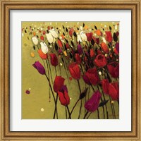 Framed Tulip Drift Green