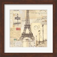 Framed Paris Collage II