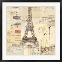 Framed Paris Collage II
