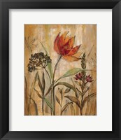 Framed Aquarelle Garden I