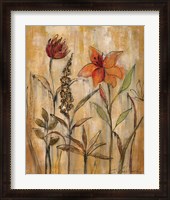 Framed Aquarelle Garden II