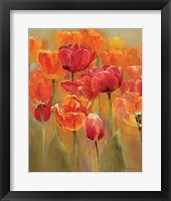 Framed 'Tulips in the Midst I' border=