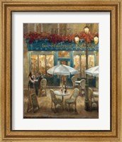 Framed 'Paris Cafe I' border=