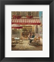 Framed 'Paris Cafe II' border=