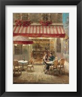 Framed 'Paris Cafe II' border=
