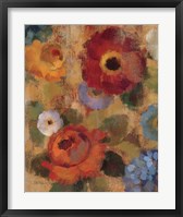 Jacquard Floral II Framed Print