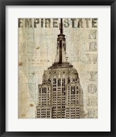 Framed Vintage NY Empire State Building