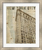 Framed Vintage NY Flat Iron