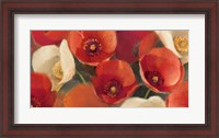 Framed Poppies Bloom I