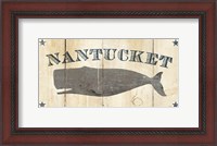 Framed Nantucket Whale