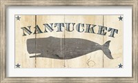 Framed Nantucket Whale