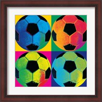 Framed Ball Four-Soccer