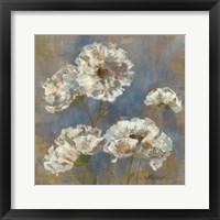 Framed 'Flowers in Morning Dew I' border=