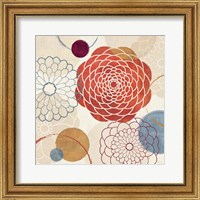 Framed 'Abstract Bouquet I' border=