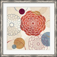 Framed 'Abstract Bouquet I' border=