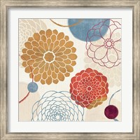 Framed Abstract Bouquet II