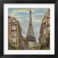 Framed 'Moment in Paris I' border=