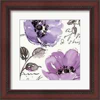 Framed Floral Waltz Plum II