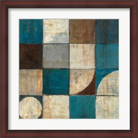 Framed Tango Detail I - Blue Brown