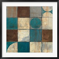 Framed Tango Detail II - Blue Brown