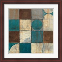 Framed Tango Detail II - Blue Brown