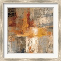 Framed 'Silver and Amber Crop' border=
