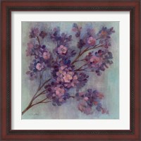 Framed 'Twilight Cherry Blossoms I' border=