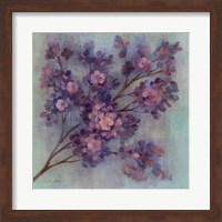 Framed 'Twilight Cherry Blossoms I' border=
