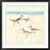 Sand Pipers Square I Framed Print