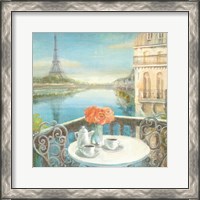 Framed 'Morning on the Seine' border=