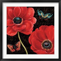 Framed 'Petals and Wings II' border=