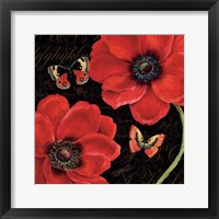 Framed 'Petals and Wings III' border=