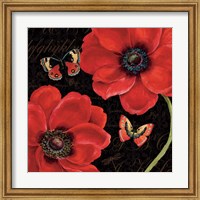 Framed 'Petals and Wings III' border=