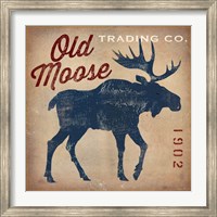 Framed Old Moose Trading Co.Tan