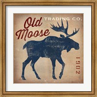 Framed Old Moose Trading Co.Tan