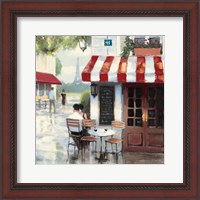 Framed 'Relaxing at the Cafe II' border=