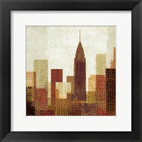 Framed 'Summer in the City III' border=