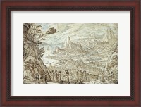 Framed Extensive Estuary Landscape with the Story of Mercury and Herse