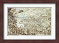 Framed Extensive Estuary Landscape with the Story of Mercury and Herse