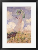 Framed Woman with Parasol turned to the Left, 1886