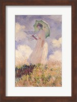 Framed Woman with Parasol turned to the Left, 1886