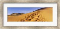 Framed Sand dunes in the desert, Coral Pink Sand Dunes State Park, Utah, USA